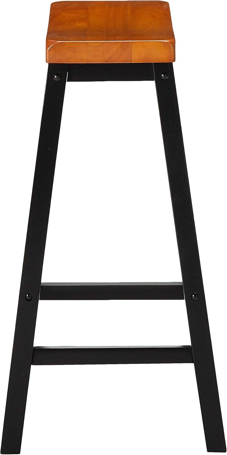 image:imageChristopher Knight Home Pomeroy 29 Saddle Stools 2Pcs Set Walnut Black