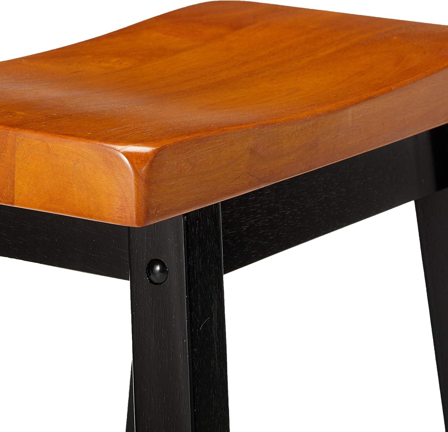 image:imageChristopher Knight Home Pomeroy 29 Saddle Stools 2Pcs Set Walnut Black