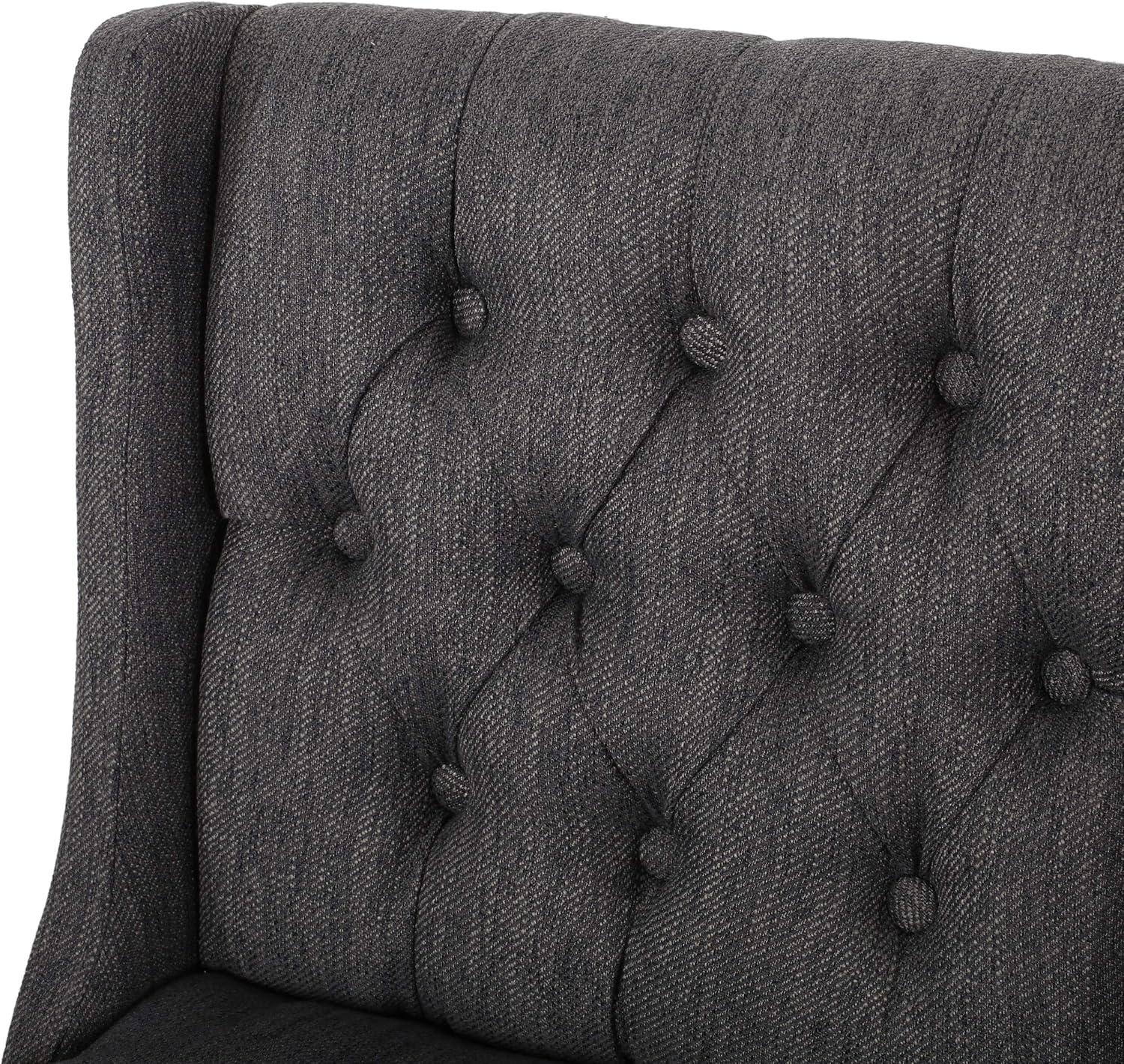 image:imageChristopher Knight Home Spencer Contemporary Wingback Barstools Set of 2 Dark Brown and Espresso Faux LeatherCharcoal and Espresso