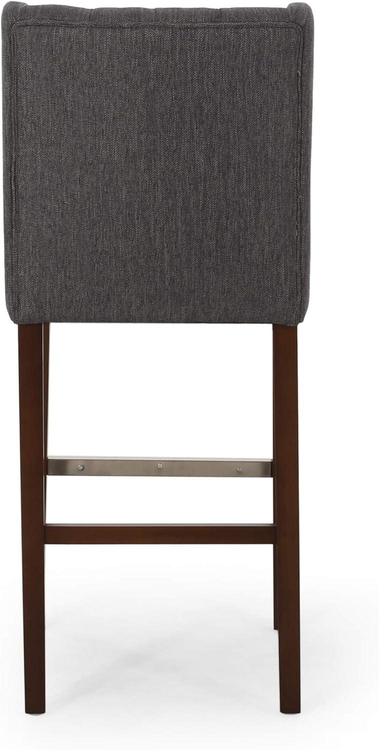 image:imageChristopher Knight Home Spencer Contemporary Wingback Barstools Set of 2 Dark Brown and Espresso Faux LeatherCharcoal and Espresso