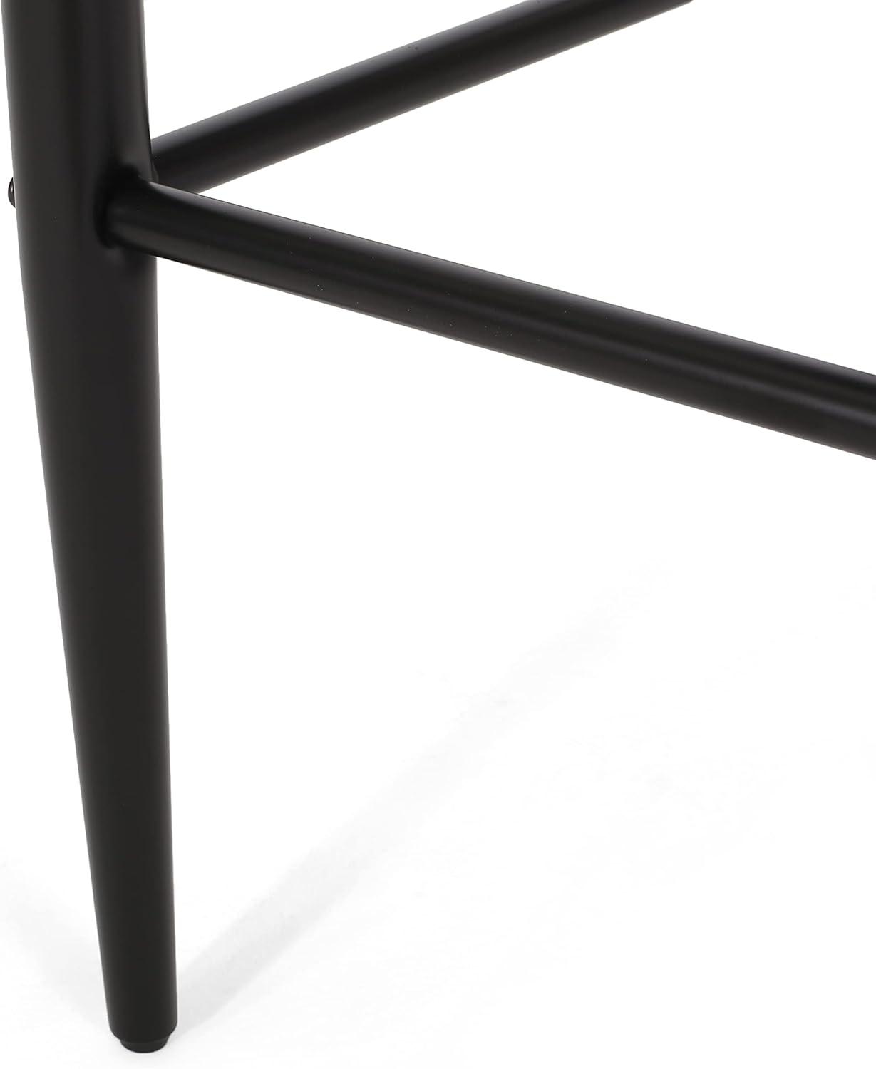 image:imageElmore 30 Inch Barstools BeigeBlackGold Set of 2