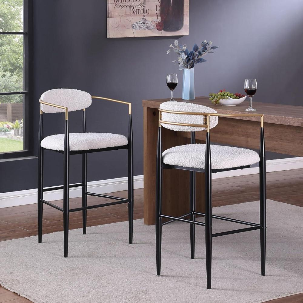image:imageChristopher Knight Home Harringto Indoor Upholstered 30 Iron Frame Barstool Beige