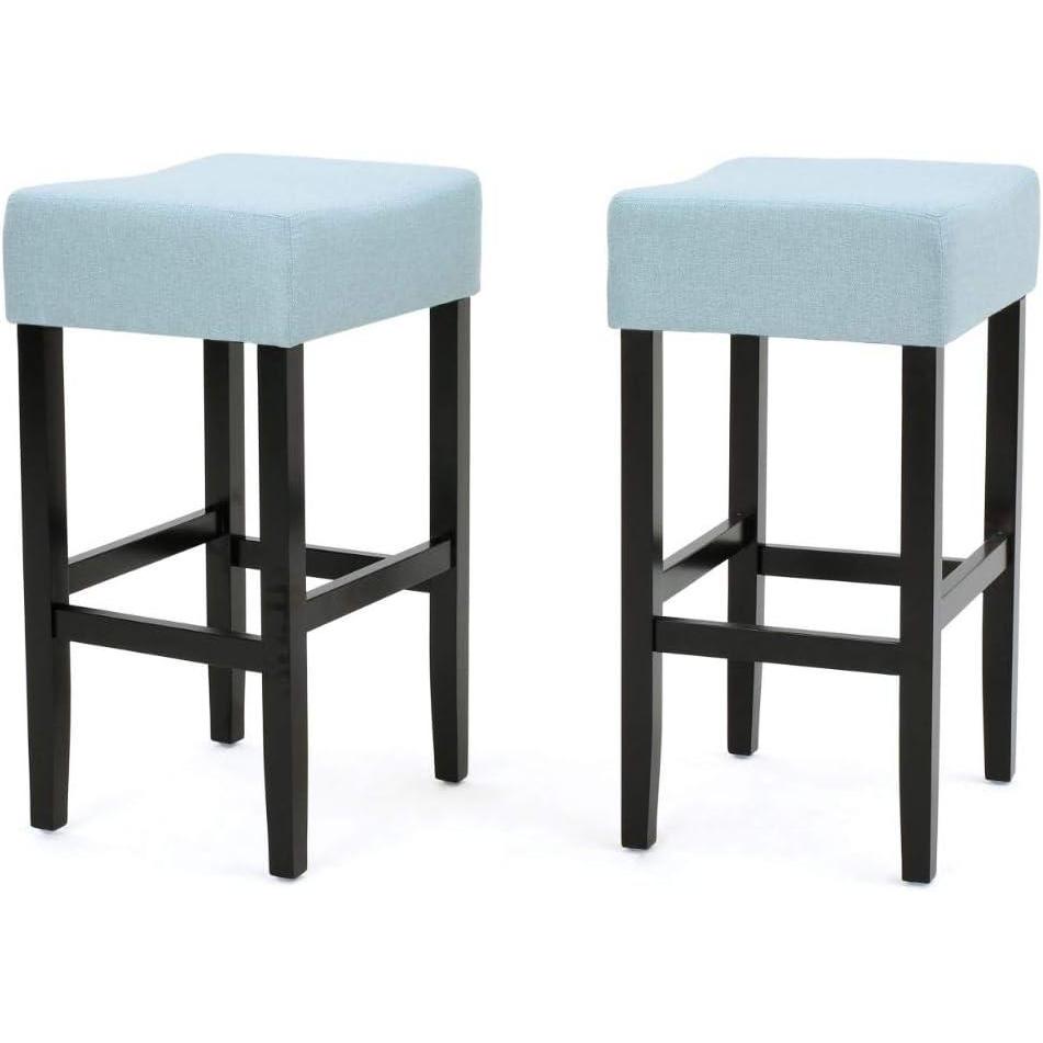image:imageChristopher Knight Home Lopez Fabric Backless Counterstools 2Pcs Set Light Blue