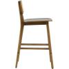 Christopher Knight Home Bari Minimalist Wood Barstool Set of 2, Bar Chairs Kitchen Stools with Wicker Backrest, Modern Armless Stools for Kitchen Island, 25.75” Seat Height, Walnut Finish(Walnut Finish)