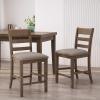 Christopher Knight Home Benner Counter Stool Sets, Black(Antique Brown)