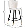 Christopher Knight Home Boaz 25.79″H Barstools Set of 2, Counter Stools, Boucle Upholstered Counter Height Bar Chairs, Comfy Bistro Stool, Kitchen Chairs, Barstool for Home Bar, Kitchen Counter, White