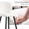 Christopher Knight Home Boaz 29.92″H Barstools Set of 2, Counter Stools, Boucle Upholstered Counter Height Bar Chairs, Comfy Bistro Stool, Kitchen Chairs, Barstool for Home Bar, Kitchen Counter, White