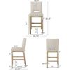 Christopher Knight Home Coloma Upholstered 31 Inch Barstools – Wheat/Weathered Natural (Set of 2)