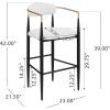 Christopher Knight Home Harringto Indoor Upholstered 30″ Iron Frame Barstool, Beige