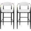Christopher Knight Home Harringto Indoor Upholstered 30″ Iron Frame Barstool, Beige