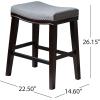Christopher Knight Home Kainu Counter Stool, Brown + Dark Brown(Charcoal + Dark Brown)