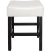 Christopher Knight Home Lopez Backless Leather Counter Stools, 2-Pcs Set, Ivory