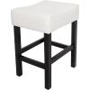 Christopher Knight Home Lopez Backless Leather Counter Stools, 2-Pcs Set, Ivory