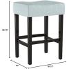Christopher Knight Home Lopez Fabric Backless Counterstools, 2-Pcs Set, Light Blue
