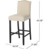 Christopher Knight Home Markson KD Barstools, 2-Pcs Set, Ivory