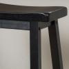 Christopher Knight Home Pomeroy 24″ Saddle Stools, 2-Pcs Set, Black
