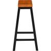 Christopher Knight Home Pomeroy 29″ Saddle Stools, 2-Pcs Set, Walnut / Black