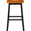Christopher Knight Home Pomeroy 29″ Saddle Stools, 2-Pcs Set, Walnut / Black