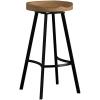 Christopher Knight Home Silas Pinewood Swivel Barstools, 2-Pcs Set, Antique With A Natural Finish