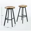 Christopher Knight Home Silas Pinewood Swivel Barstools, 2-Pcs Set, Antique With A Natural Finish