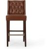 Christopher Knight Home Spencer Contemporary Wingback Barstools (Set of 2), Dark Brown and Espresso, Faux Leather(Cognac Brown and Espresso)