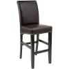 Christopher Knight Home Lisette Leather Barstools, 2-Pcs Set, Brown