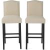 Christopher Knight Home Markson KD Barstools, 2-Pcs Set, Ivory