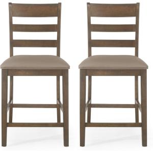 Christopher Knight Home Benner Counter Stool Sets, Black(Antique Brown)