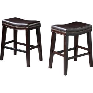 Christopher Knight Home Kainu Counter Stool, Brown + Dark Brown(Brown + Dark Brown)