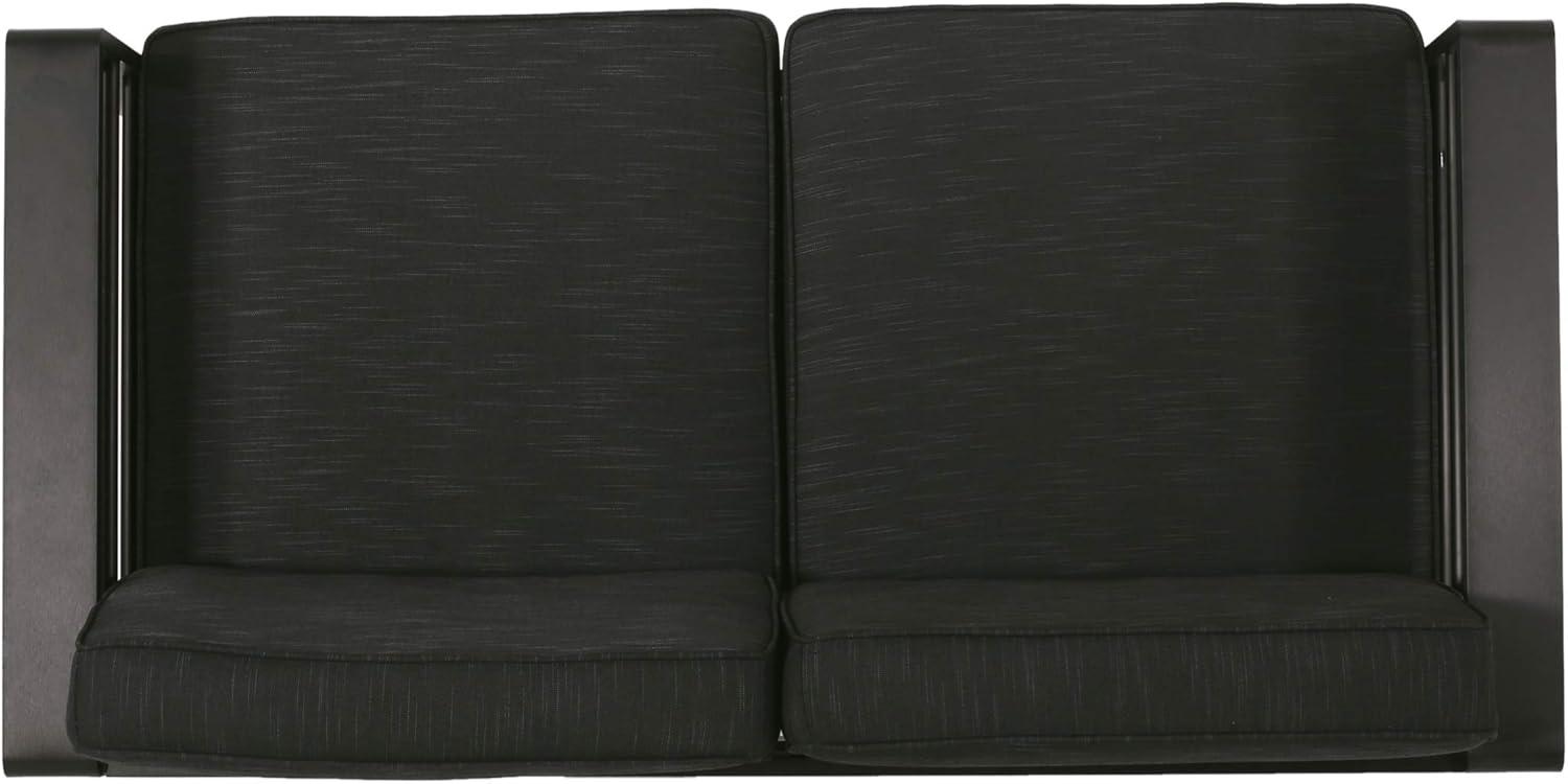 image:imageCheney Bay Outdoor Aluminum 4 Seater Chat Set Black and Gray