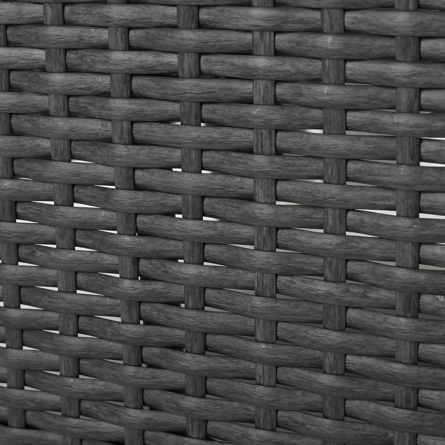 image:imageChristopher Knight Home Antibes Outdoor Wicker Club Chairs with Water Resistant Fabric Cushions 2Pcs Set Grey Silver
