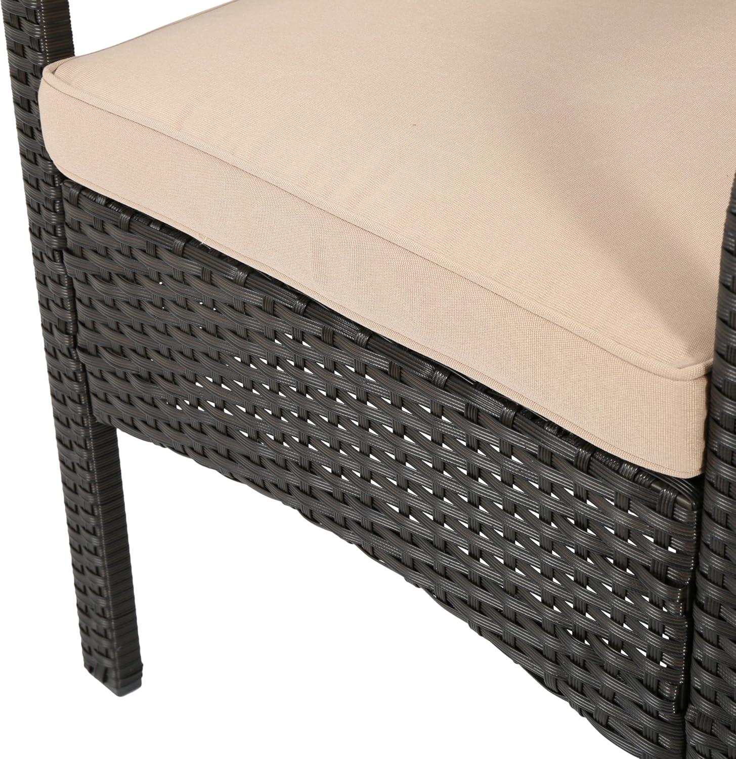 image:imageChristopher Knight Home Cordoba PE Rattan Chat Set 4Pcs Set Brown Tan