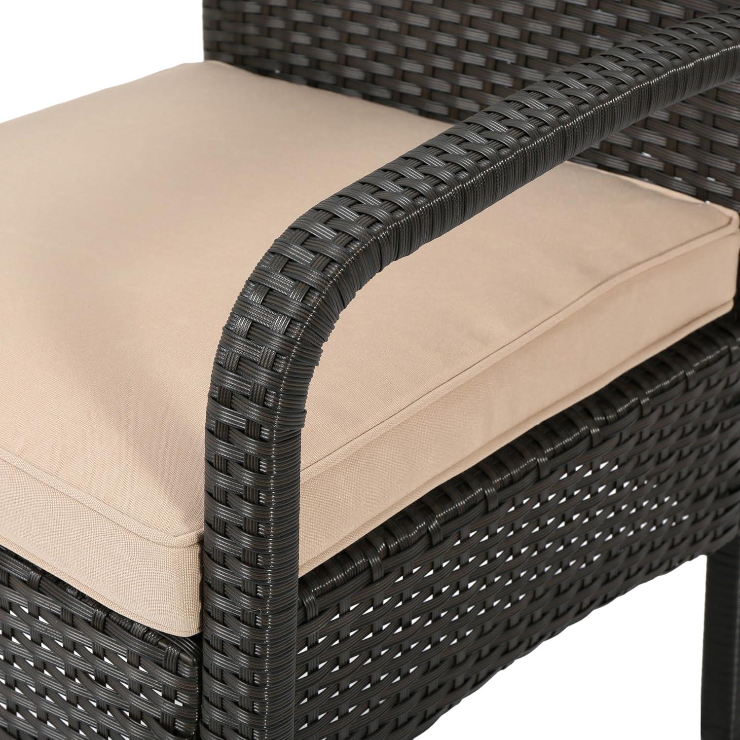 image:imageChristopher Knight Home Cordoba PE Rattan Chat Set 4Pcs Set Brown Tan