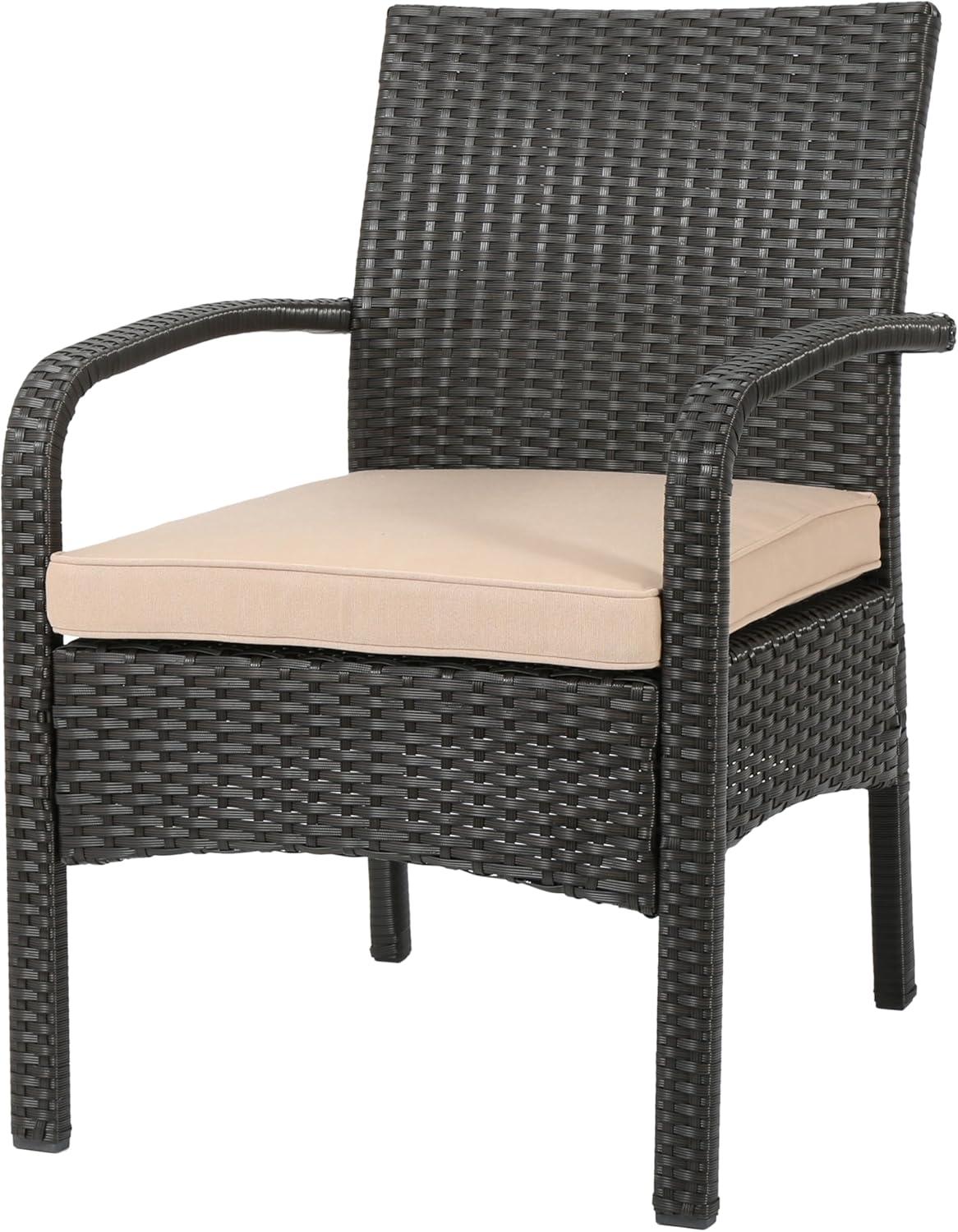 image:imageChristopher Knight Home Cordoba PE Rattan Chat Set 4Pcs Set Brown Tan
