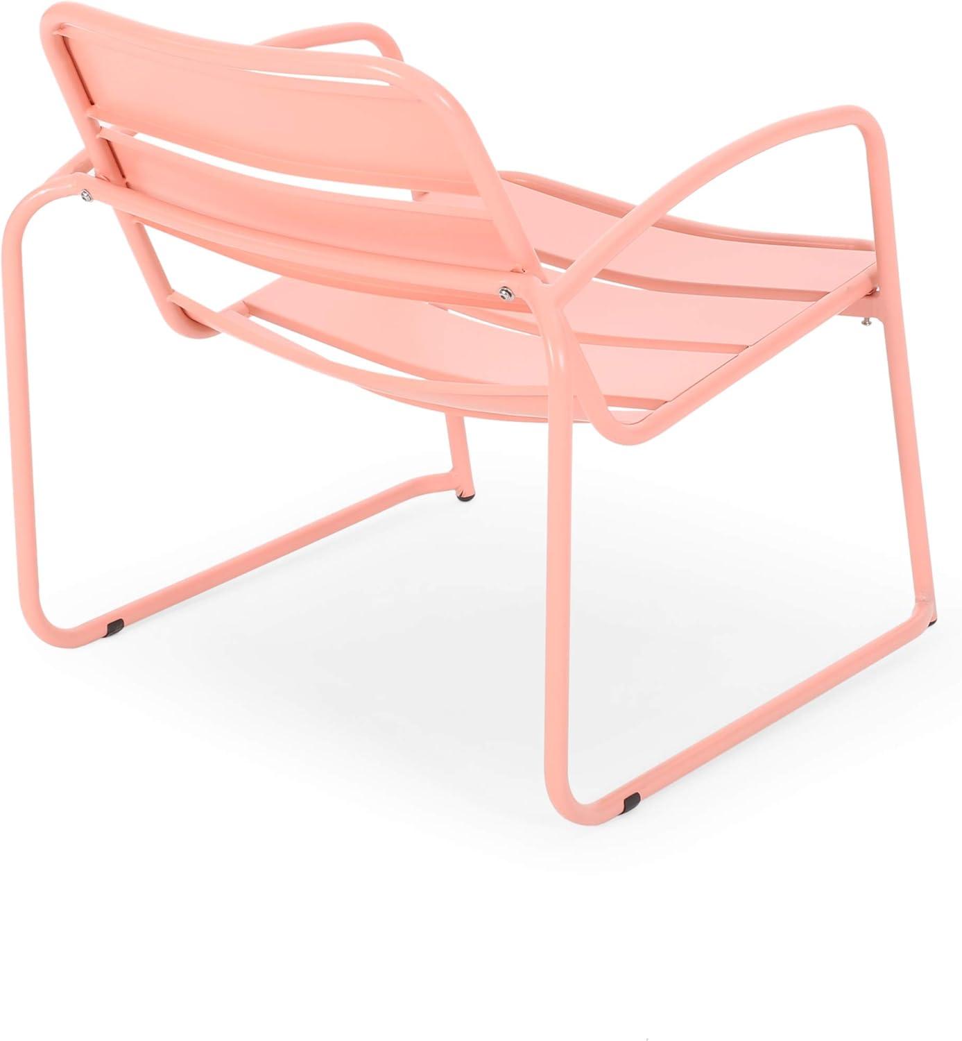 image:imageChristopher Knight Home Cowan Outdoor Dining Chair Set of 2 Matte CoralMatte Coral