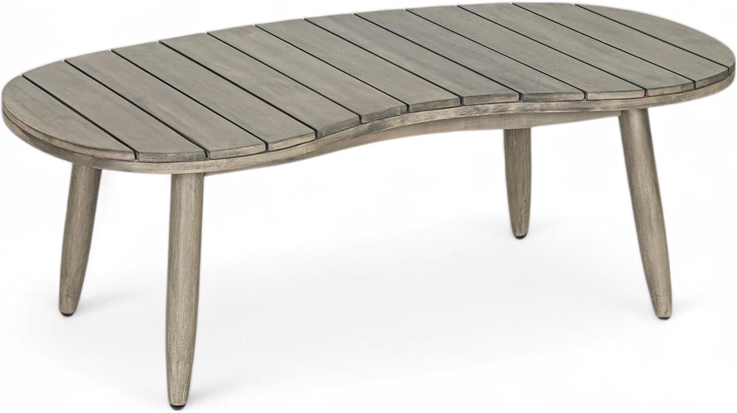 image:imageChristopher Knight Home Havets 4 Piece Patio Conversation Sets Outdoor Acacia Wood Patio Seating GroupWoven Rope Loveseat Chairs with Cushions and Coffee Table for Porch Backyard Balcony TeakBeigeGraybeige 4 Pcs Set