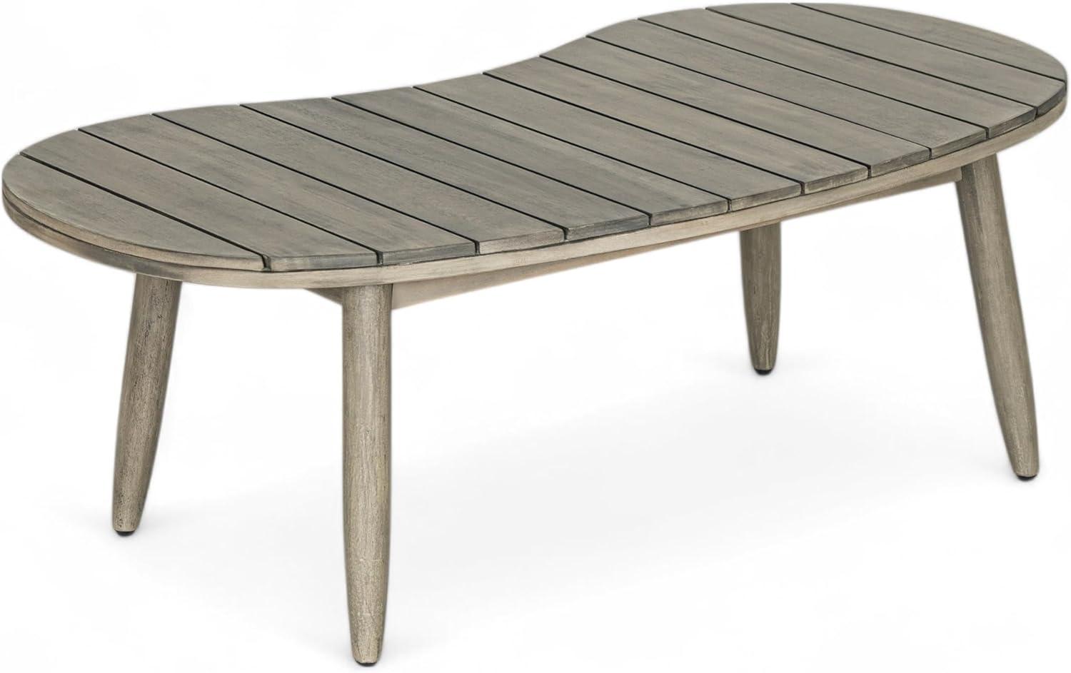 image:imageChristopher Knight Home Havets 4 Piece Patio Conversation Sets Outdoor Acacia Wood Patio Seating GroupWoven Rope Loveseat Chairs with Cushions and Coffee Table for Porch Backyard Balcony TeakBeigeGraybeige 2 Pcs Set