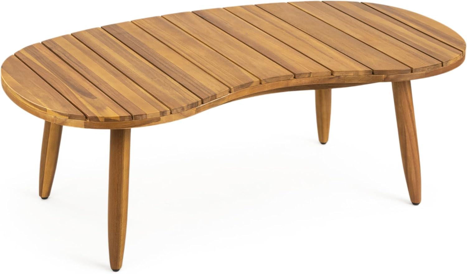 image:imageChristopher Knight Home Havets 4 Piece Patio Conversation Sets Outdoor Acacia Wood Patio Seating GroupWoven Rope Loveseat Chairs with Cushions and Coffee Table for Porch Backyard Balcony TeakBeigeTeakbeige 2 Pcs Set