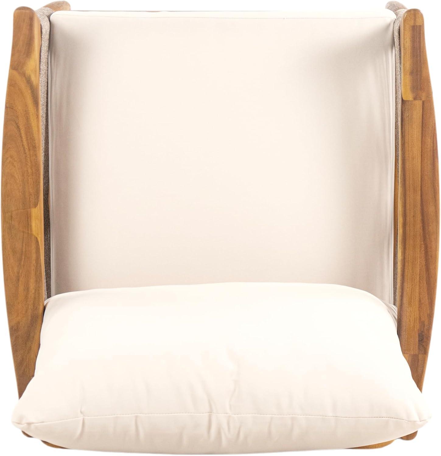 image:imageChristopher Knight Home Havets Set of 2 Patio Acacia Wood Club Chair with Woven Rope Outdoor Armchair WaterRepellent Thick Cushion Deep Seating for Porch Garden Backyard Balcony TeakBeigeTeakbeige
