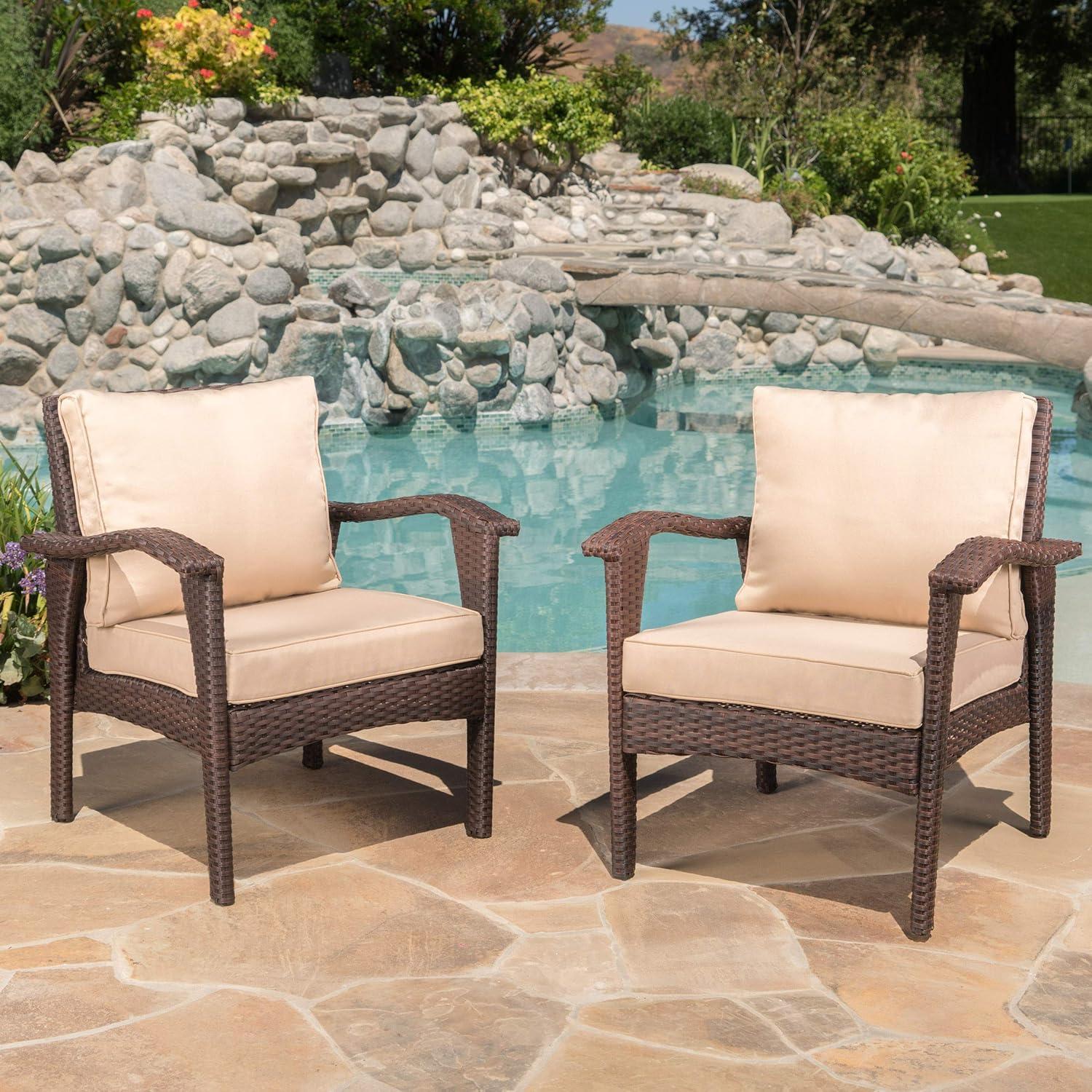 image:imageChristopher Knight Home Honolulu PE Club Chairs 2Pcs Set Brown