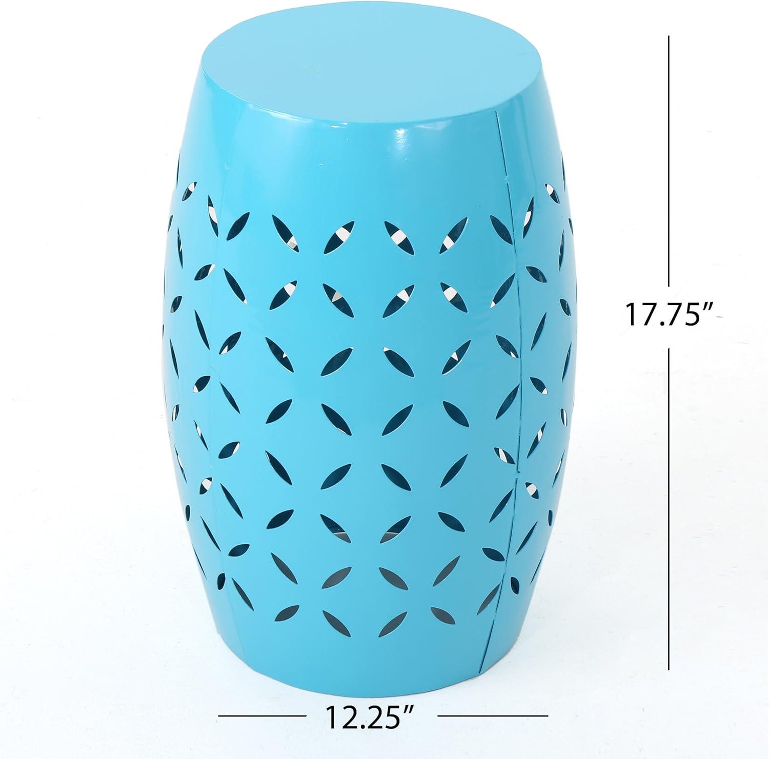 image:imageChristopher Knight Home Jorell Lace Cut Iron Accent Table Blue