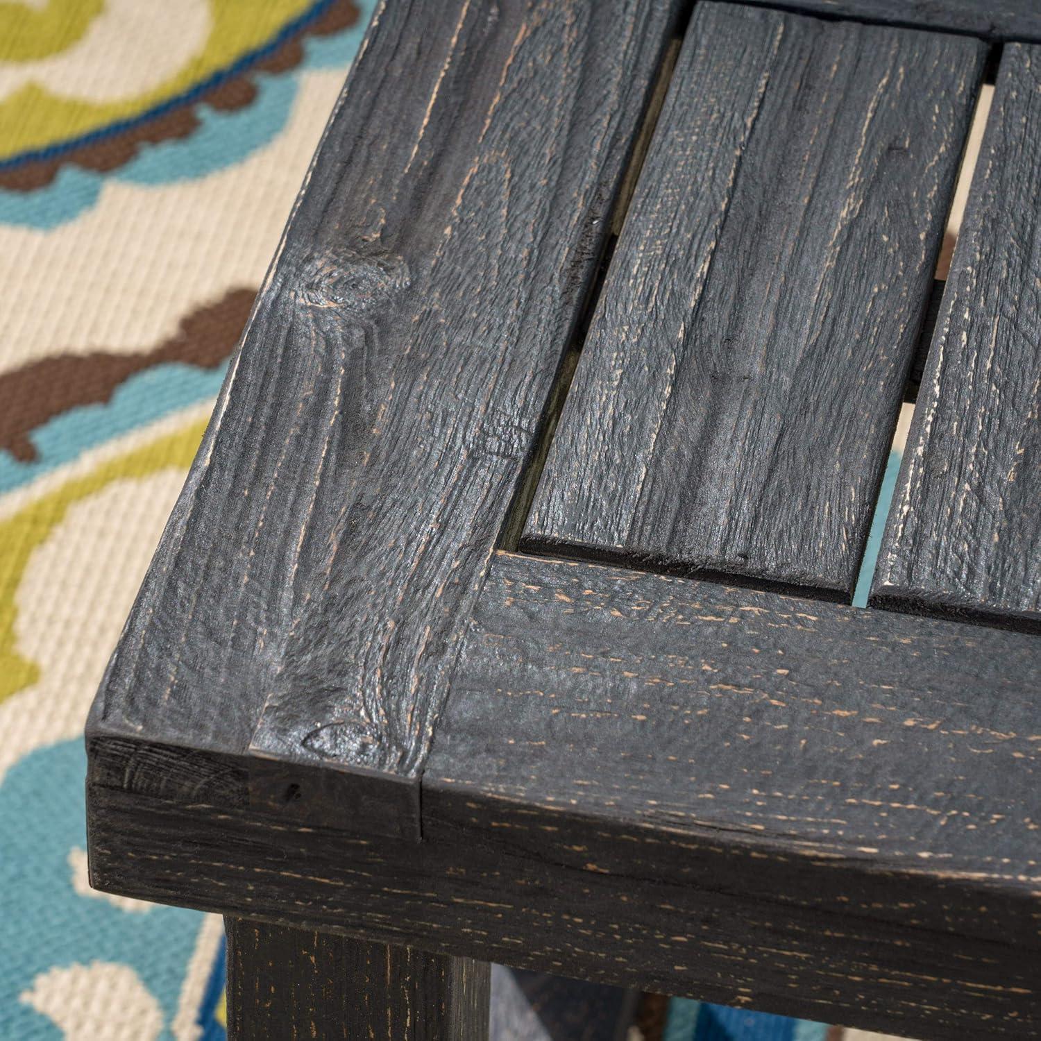 image:imageChristopher Knight Home Kemp Outdoor Acacia Wood Bench Gray Finish Sandblast Dark Grey