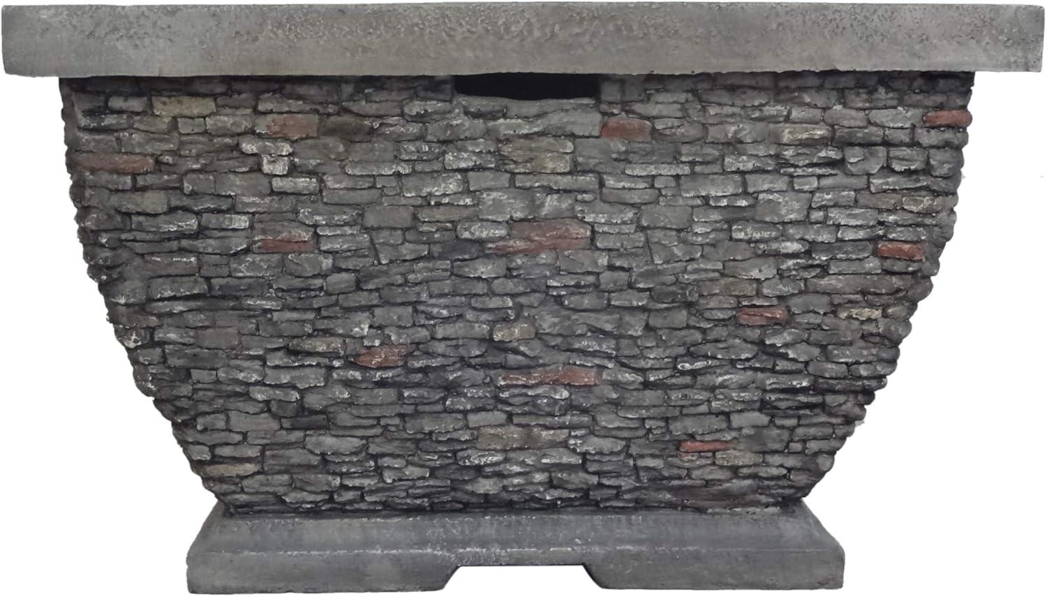 image:imageChristopher Knight Home Laraine Outdoor 32 Wood Burning LightWeight Concrete Square Fire Pit Grey