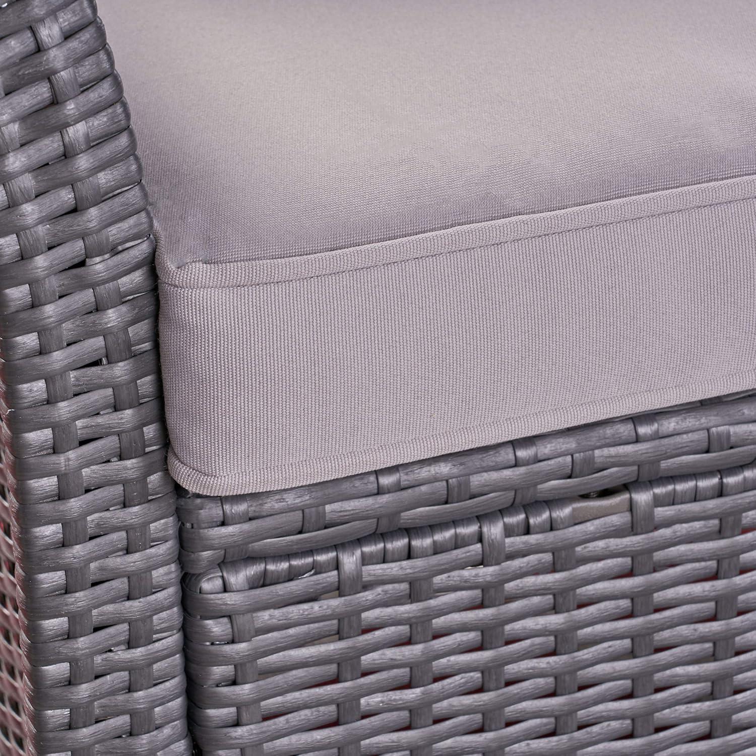 image:imageChristopher Knight Home Louisa Outdoor Wicker Club Chairs Set of 2 Gray and Silver