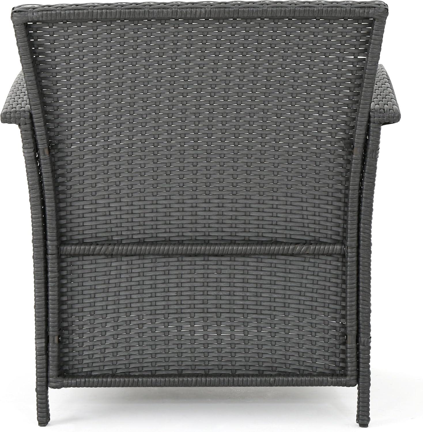 image:imageChristopher Knight Home Louisa Outdoor Wicker Club Chairs Set of 2 Gray and Silver