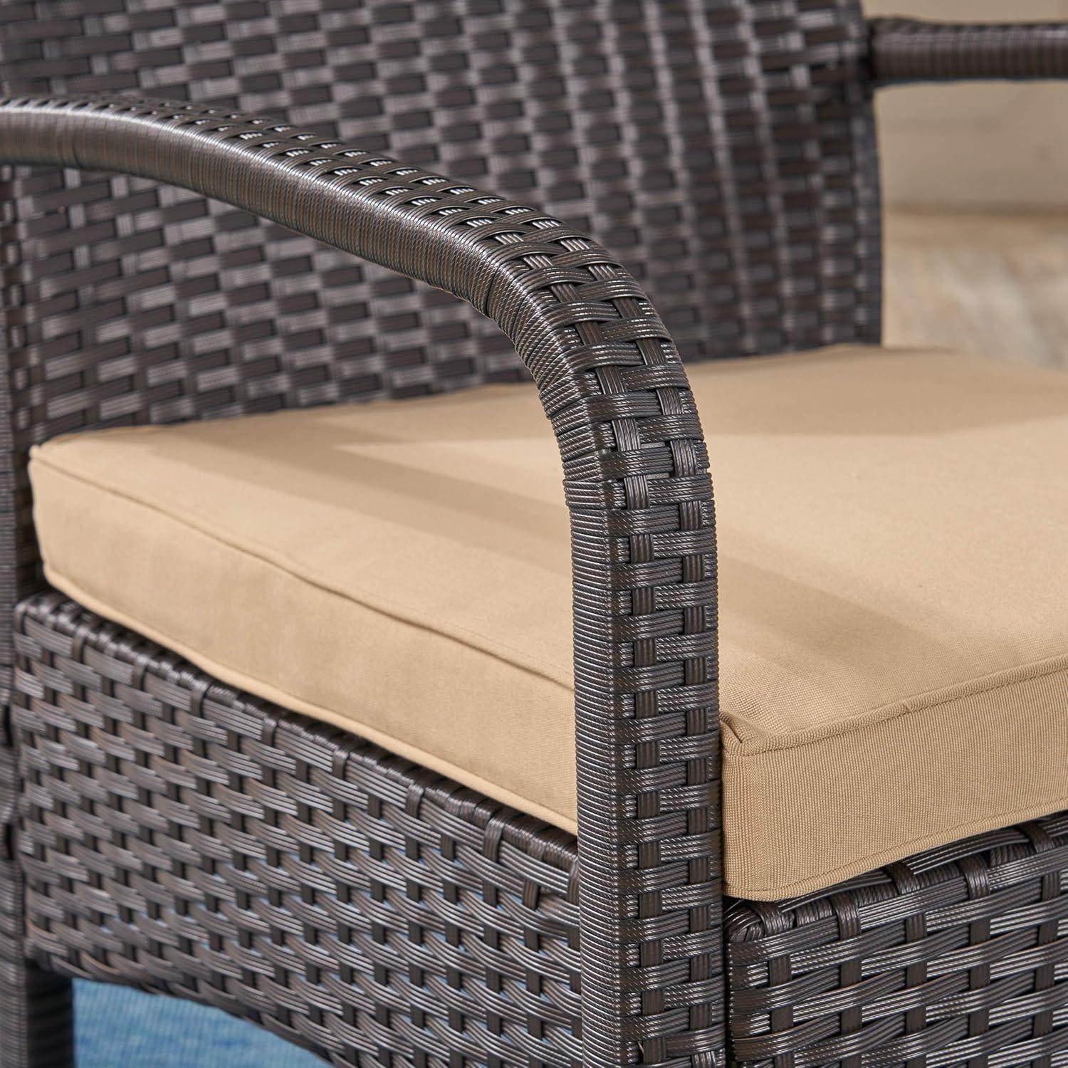 image:imageChristopher Knight Home Otto Outdoor Wicker Club Chair Brown and TanSet of 2