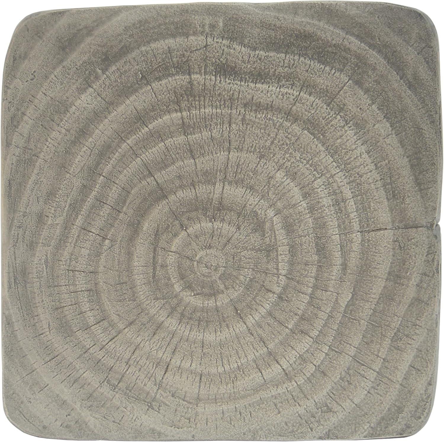 image:imageChristopher Knight Home Outdoor Side TableTwist Shape End TableDecorative Accent TableGarden Stool Table for Patio Balcony Beach Pool SideLightweight ConcreteWood Like TextureNaturalGrey