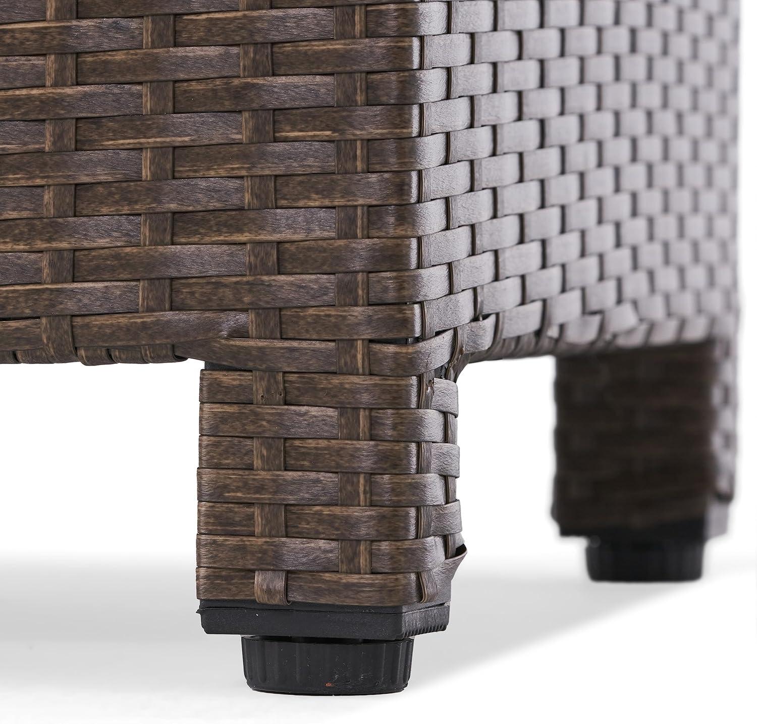 image:imageChristopher Knight Home Puerta Outdoor Wicker Side Table Light Brown