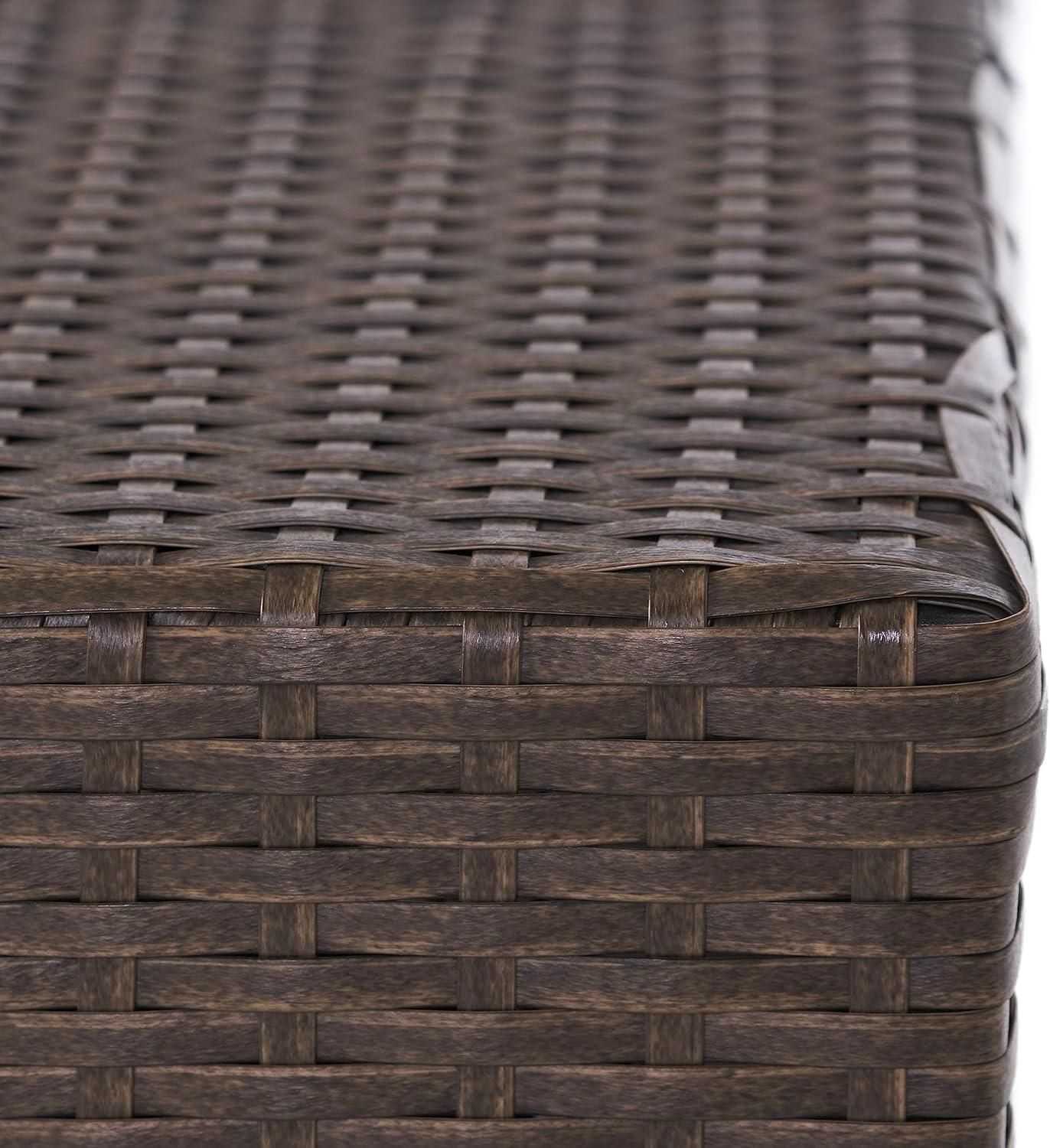 image:imageChristopher Knight Home Puerta Outdoor Wicker Side Table Light Brown