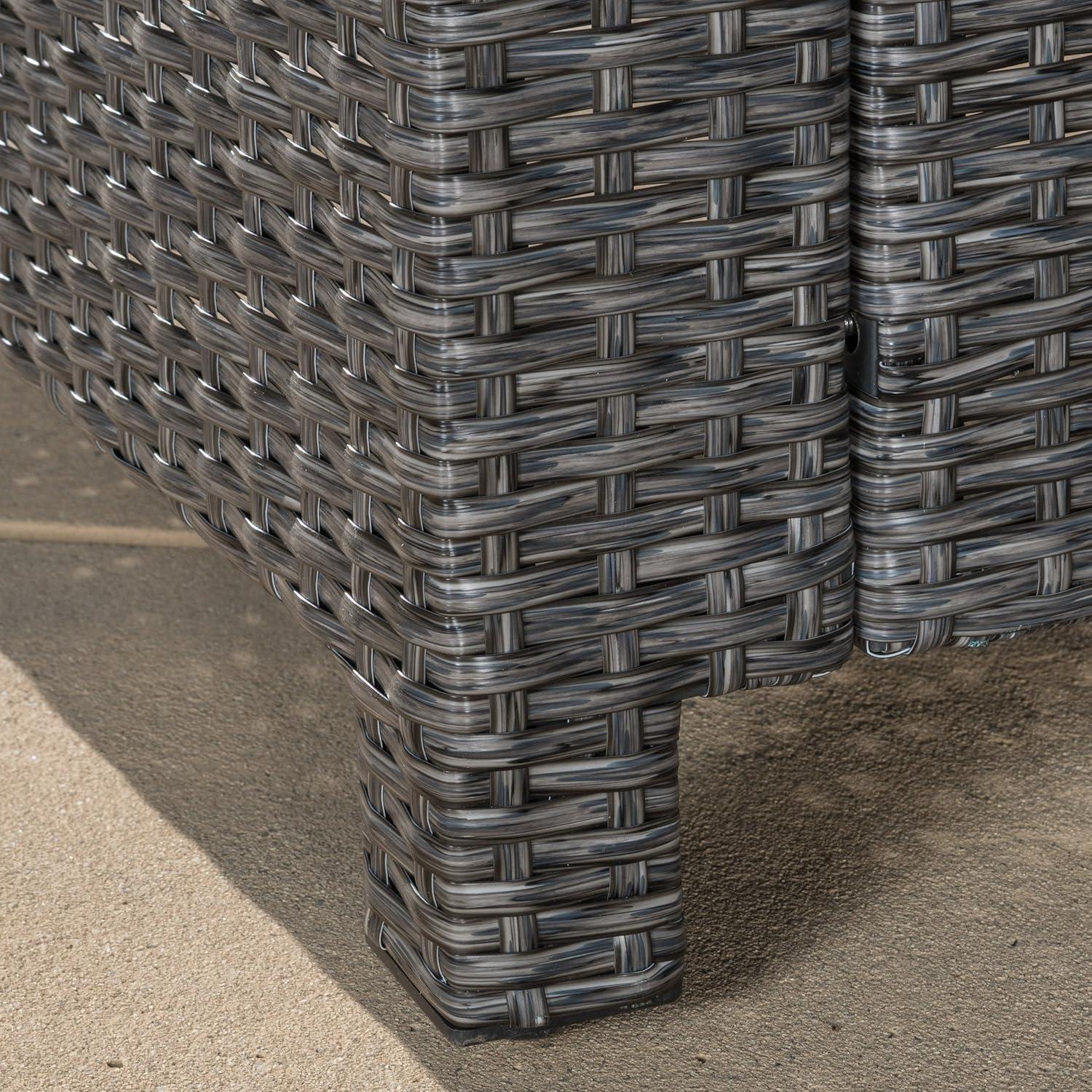 image:imageChristopher Knight Home Puerta Outdoor Wicker Sofa Set Black
